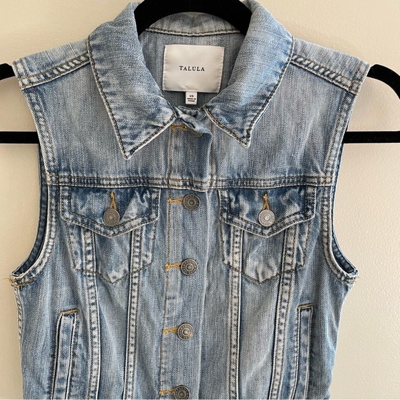 Aritzia Talula Denim Vest Size XS - Picture 5 of 8